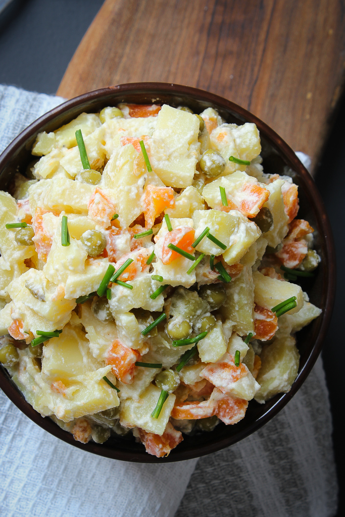 vegan russian salad